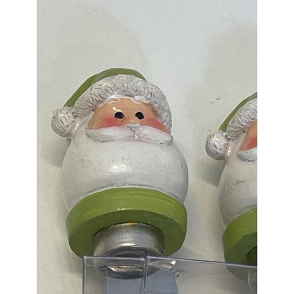 Cheese Spreaders Santa Claus Green/White 2Pc. NEW! - Picture 2 of 3
